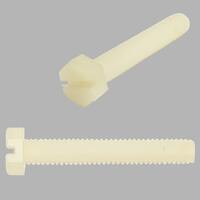 1/4"-20 X 3/4" Hex Head, Slotted, Machine Screw, Coarse, Nylon